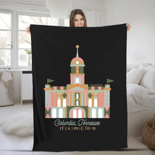 It's A Small Town - Columbia, TN Fleece Blankets