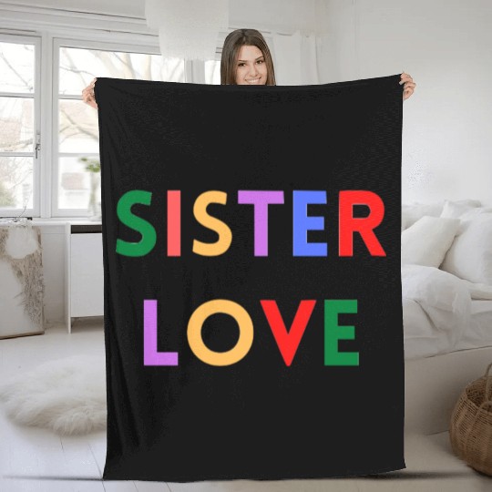 SISTER LOVE Fleece Blankets