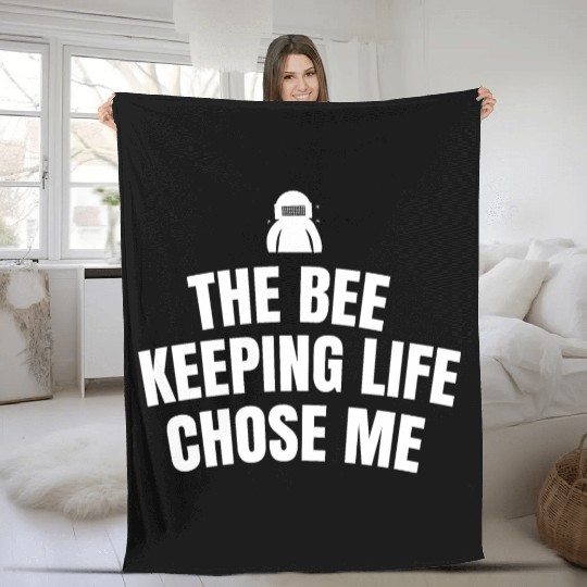 The bee keeping life chose me Fleece Blankets