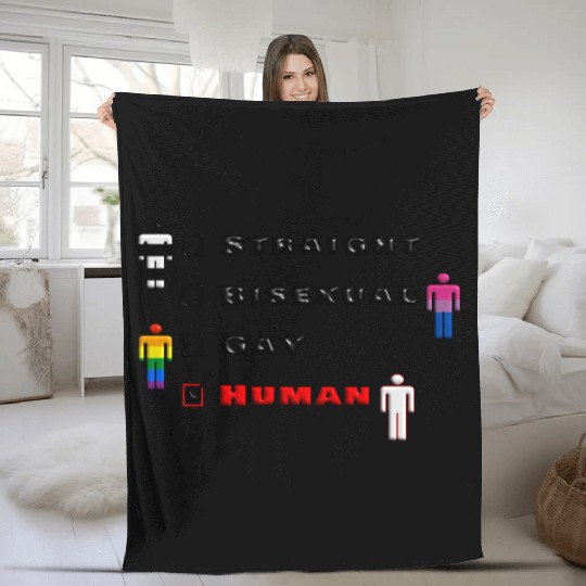 We are all human Fleece Blankets