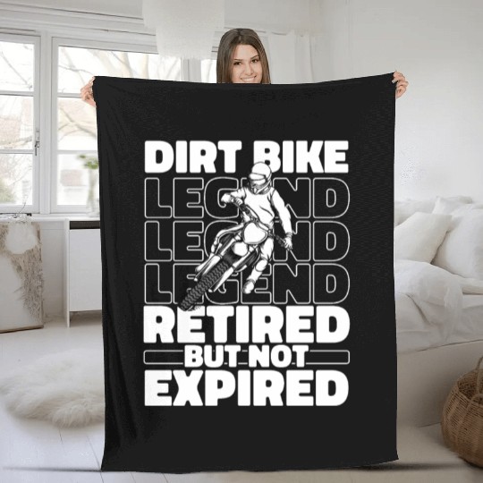 Dirt Bike Mx Motocross Supermoto Retiree Fleece Blankets