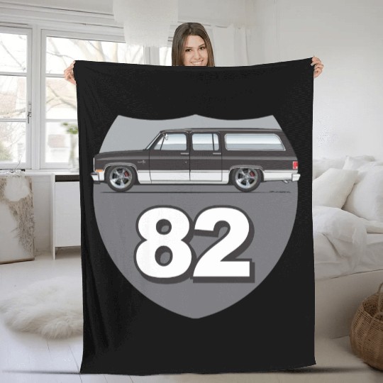 82 Midnight Black Fleece Blankets