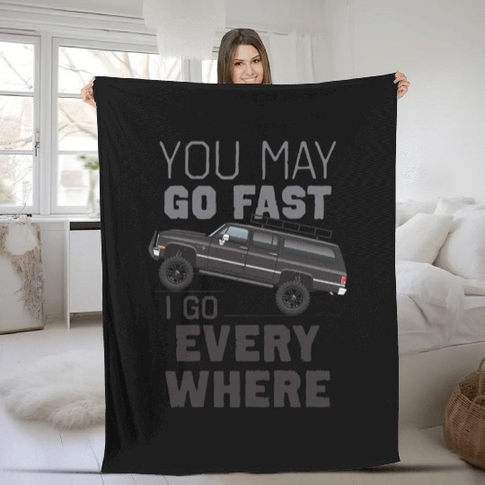 you Midnight Black Fleece Blankets