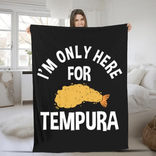 Funny Tempura Shrimp Fleece Blankets