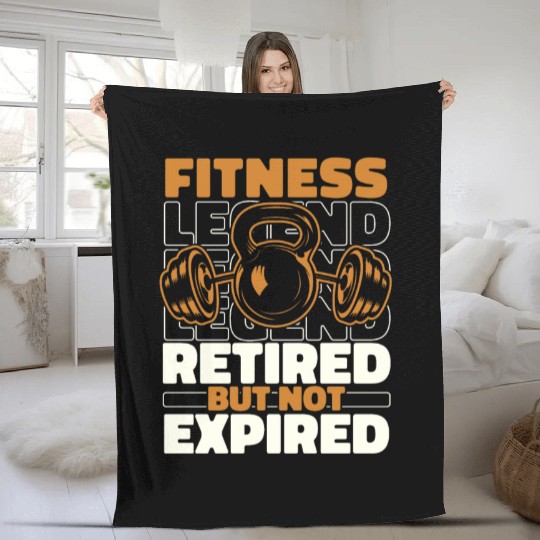 Fitness Workout Gym Retired Fleece Blankets