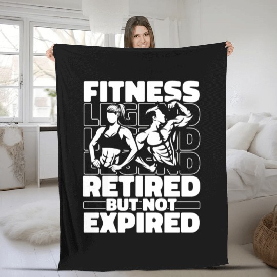 Fitness Workout Gym Retired Fleece Blankets