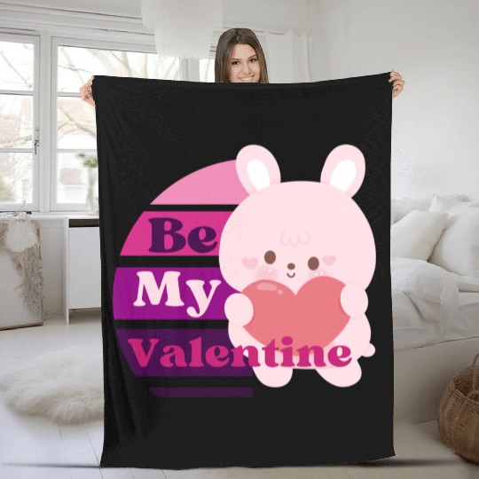 Be My Valentine Fleece Blankets