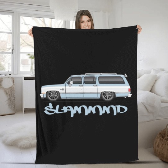 SLAMMMD Light Blue Fleece Blankets