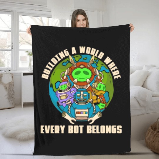 Robotics Building A World Robot Robotics Engineer Fleece Blankets