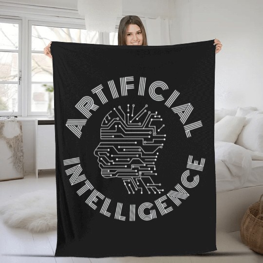 Artificial Intelligence AI machine learning Fleece Blankets