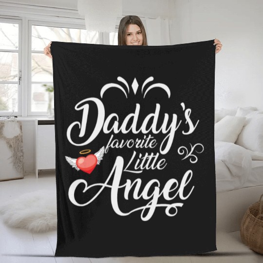 Daddys Favorite Little Angel Fleece Blankets