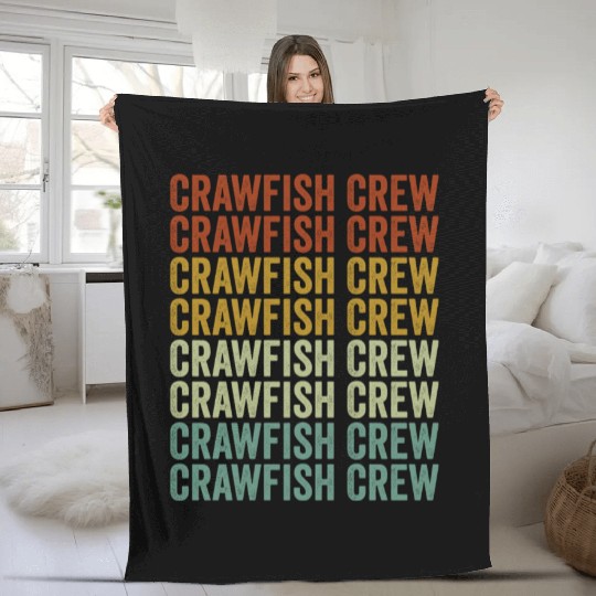 Crawfish Crew Crawfish Boil Crawfish Lover Cajun L Fleece Blankets