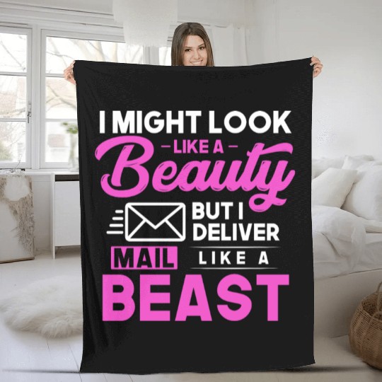 Postal Worker, Post Man Fleece Blankets