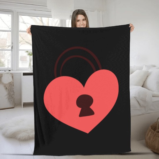 I Love My Girlfriend Fleece Blankets