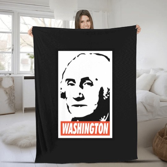 George Washington Fleece Blankets