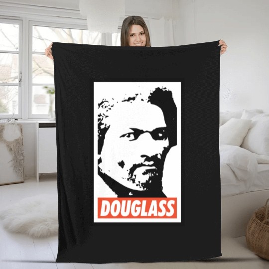 Frederick Douglass Fleece Blankets