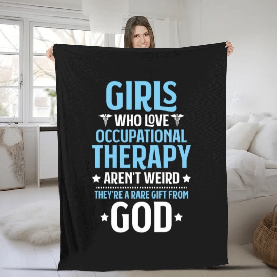 Occupational Therapist Occupational Therapy OT Fleece Blankets
