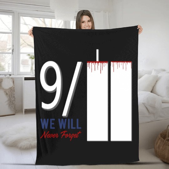 Patriot Day 9 11 Twin Towers New York USA Amerika Fleece Blankets