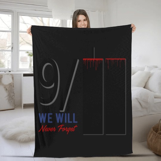 Patriot Day 9 11 Twin Towers New York USA Amerika Fleece Blankets