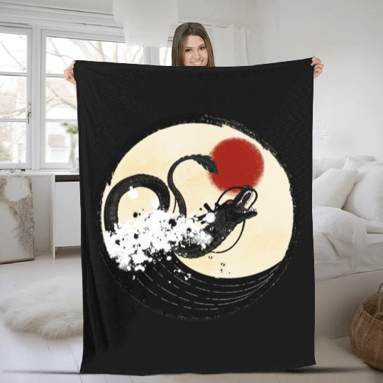 Chinese Dragon Fleece Blankets