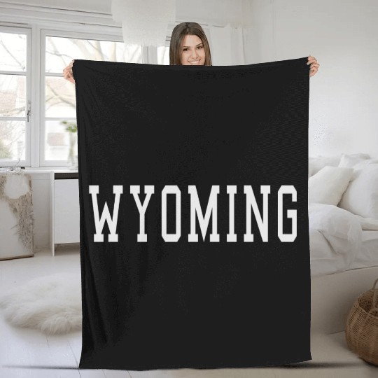 Wyoming Design Fleece Blankets