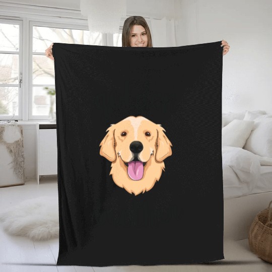 Golden Retriever Brother Sibling Family Dog Fleece Blankets