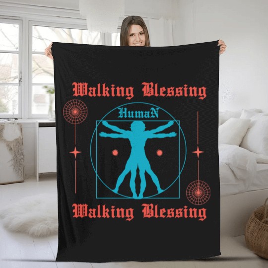Walking Blessing Fleece Blankets
