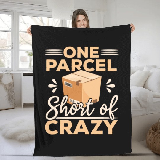 Postal Worker Mailman Delivery Mail Escort Fleece Blankets