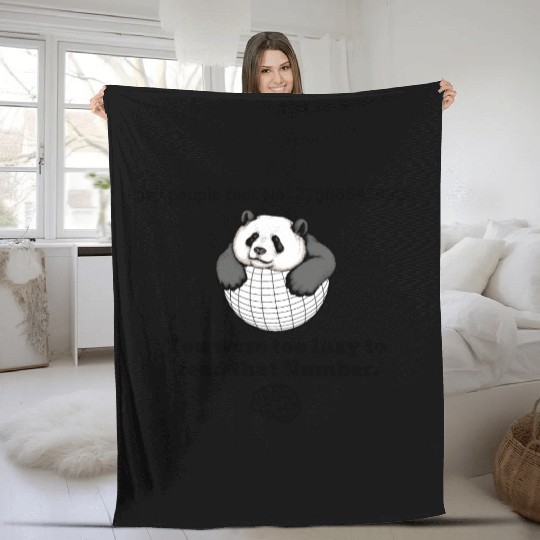 Lazy Panda - Funny Fleece Blankets