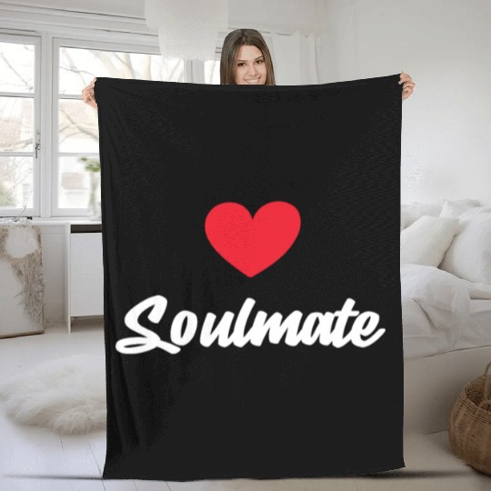 Soulmate Valentine's Day Fleece Blankets