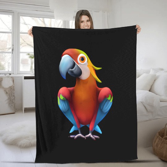 Macaw Fleece Blankets