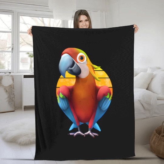 Macaw Fleece Blankets
