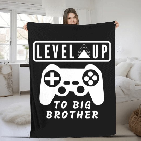 Level Up to big brother Fleece Blankets