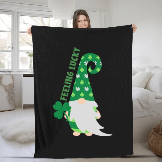 Feeling Lucky Fleece Blankets