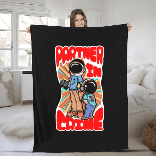 Partner in crime Fleece Blankets