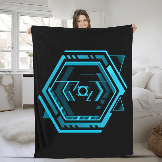 Cyberpunk teleporter 15. Fleece Blankets