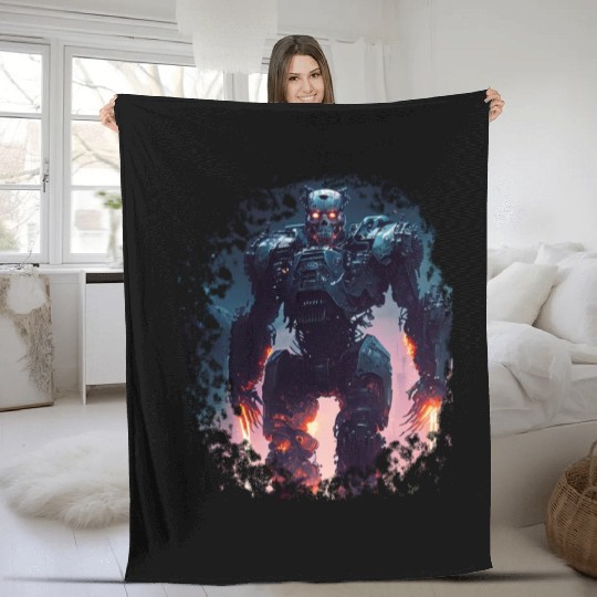 Terminator Exoskeleton Fleece Blankets