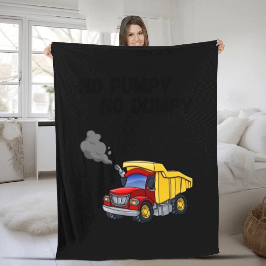 Dump Truck Pump Cover Fleece Blankets