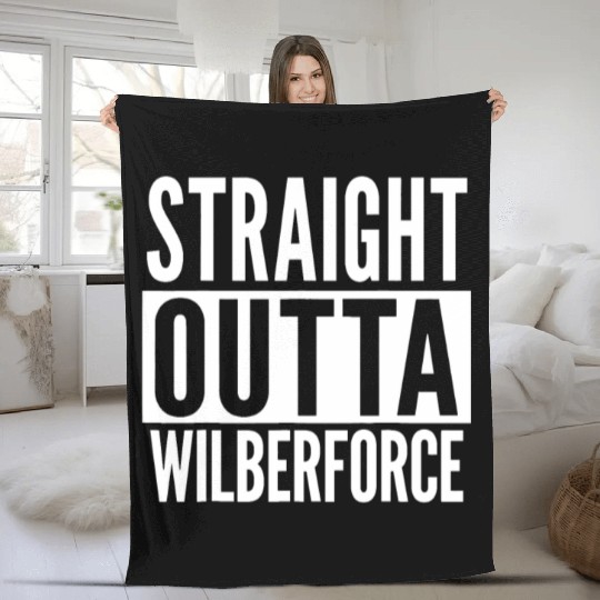 Wilberforce Straight Outta College University Alum Fleece Blankets