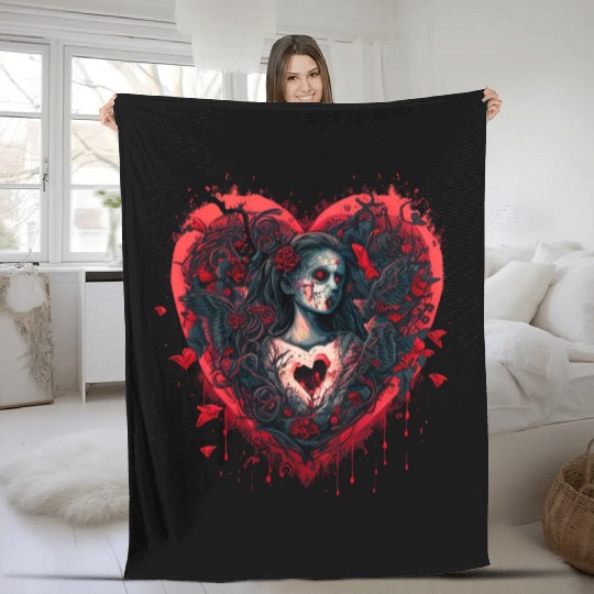Bloody Valentine Fleece Blankets