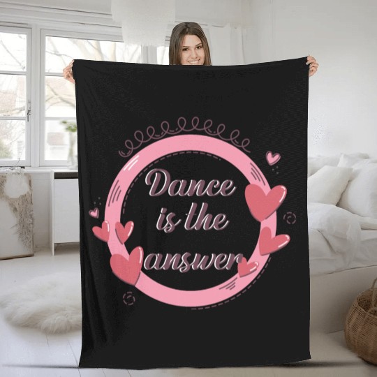 dance answer Fleece Blankets