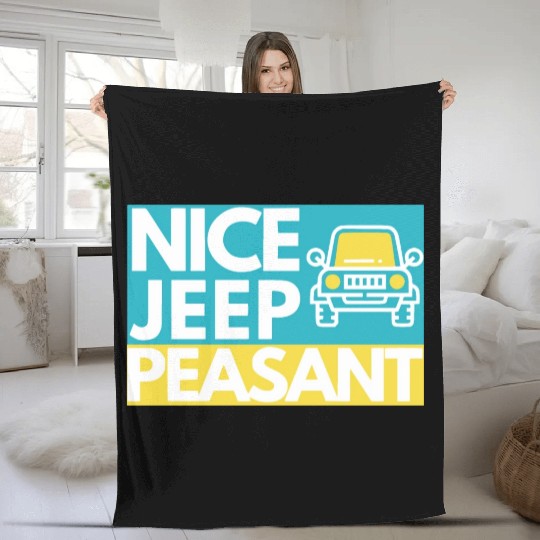 Nice Jeep Peasant Fleece Blankets
