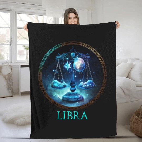 Embrace Your Libra Identity: Libra Pride Zodiac Fleece Blankets