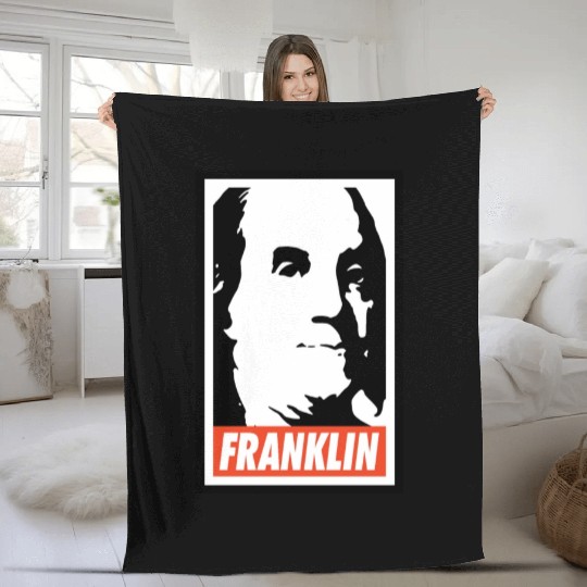 Benjamin Franklin Fleece Blankets