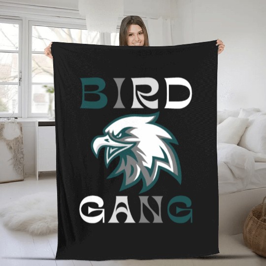 Eagle Bird Gang Funny Philadelphia Fleece Blankets