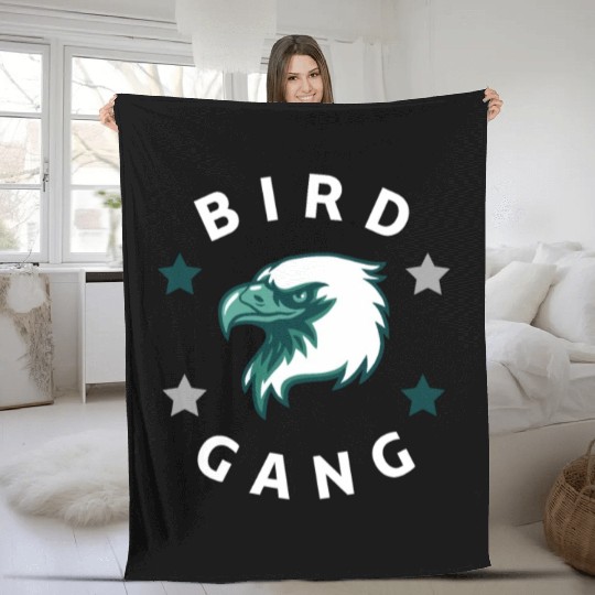 Eagle Bird Gang Funny Philadelphia Fleece Blankets