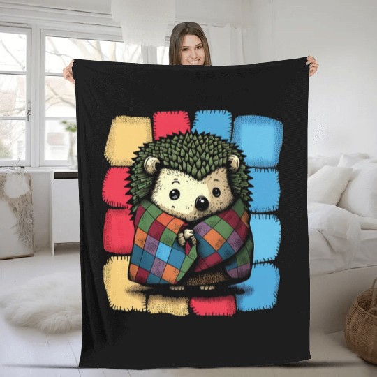 PatchHog - Sweet Hedgehog Fleece Blankets