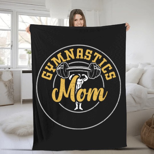 Gymnastics Mom - Gym Fleece Blankets