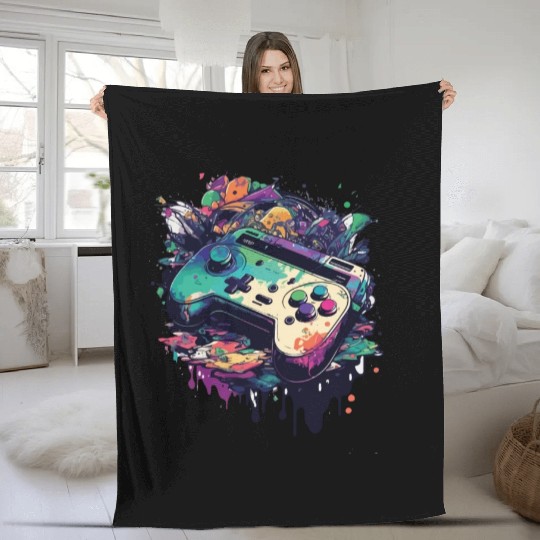 Get Ready to Level Up with Game Controller Fleece Blankets