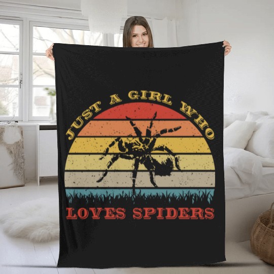 Spider Lover Fleece Blankets